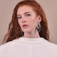 Brooklyn Diamante Knot Earrings (My ears are pierced)
					