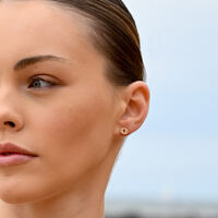 Cancer Artisan Zirconia Pavé Stud Earrings (Gold)