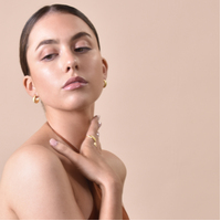 Gianni Croissant C Hoop Earrings (Gold Vermeil)