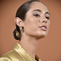 Albertine Luxury 24K Diamante Curve Earrings
					