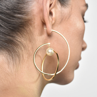 Orbit Sculptural Hoop Statement Earrings