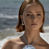 Sloane Chunky Droplet Earrings (Silver)