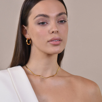 Oria Premium Gold Hoop Earrings