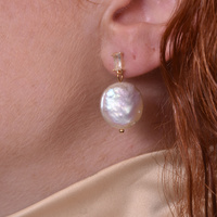 Aura Freshwater Pearl Drop Earrings
					
