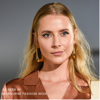 Carmela Catwalk Gold Loop Earrings
					