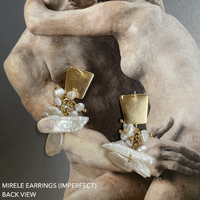 Mirele Artisan Pearl Drop Earrings (Imperfect)