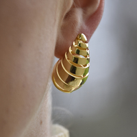 Odyssey Artsy Cocoon Earrings (Gold)