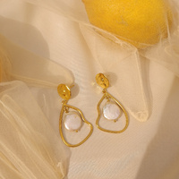 Celestia Artisan Pearl Dangle Earrings (my ears are pierced)
					