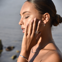 Baie Artsy Infinity Twist Earrings (Silver)