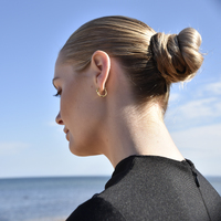 Tie A Knot Modern Hoop Earrings (Gold Vermeil)