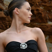 Leo Artisan Zirconia Pavé Stud Earrings (Silver)