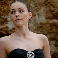 Libra Artisan Zirconia Pavé Stud Earrings (Silver)