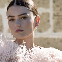 Aviva Two Tone Diamante Knot Earrings