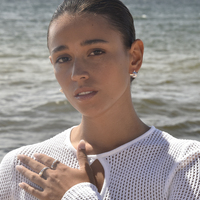 Merritt Artsy Pearl Frame Earrings