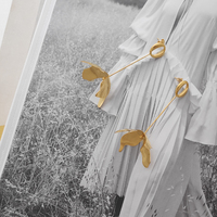 Jeane Modern Petal Drop Earrings (for pierced ears)