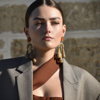 Soft Echo Resin Drop Earrings