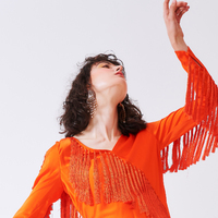 Rayne Crystal Diamante Earrings Gold (my ears are pierced)