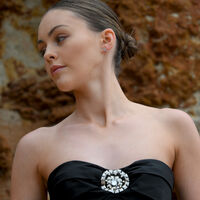 Scorpio Artisan Zirconia Pavé Stud Earrings (Silver)