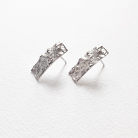 Mae Artsy Silver Foil Earrings