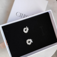Baby Georgia May Crystal Diamante Earrings
					