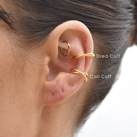 Cali Ear Contour Minimalist Cuff Earring (Single Piece)