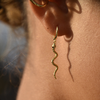 Bambie Serpent Drop Earrings (Gold)