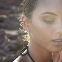 Bambie Serpent Drop Earrings (Silver)