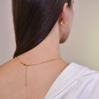 Klara Modern Gold Chic Huggie Earrings