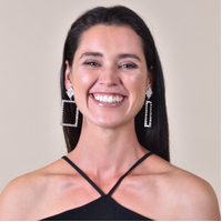 Gemette Rectangular Rhinestone Catwalk Earrings (my ears are pierced)