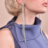 Miranda Crystal Diamante Earrings (My ears are pierced)