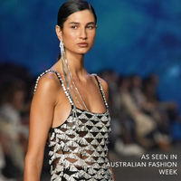 Opal Catwalk Long Drop Earrings (my ears are pierced)