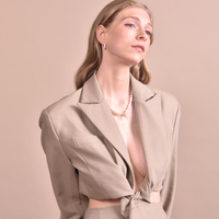 Isador Textured Deco Hoop Earrings (Silver)
					