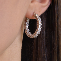 Carabelle Topaz Hoop Earrings