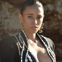 Darya Artsy Wave Earrings (Yellow)