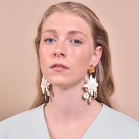 Blanche Exquisite Leather Coin Earrings (Limited Edition) [Ears: My ears are pierced]
					