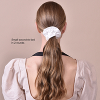 Ivory Earthy Muse Cotton Scrunchie Set