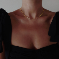 Lucille Gold Filled Diamante Necklace / Choker
					