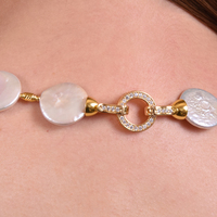 Henrietta 18K Freshwater Pearl Necklace / Choker
					