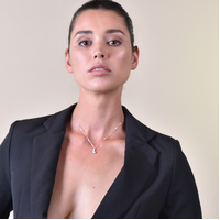 Dainty Alpaca Pendant Necklace - Silver
					