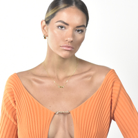 Alva Minimal Muse Bar Pendant Necklace (Gold Vermeil)
					