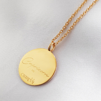 She Is Capricorn Artisan 24K Gold Zodiac Pendant Necklace
					