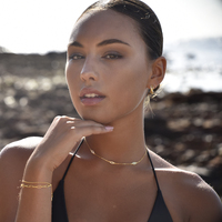 Birdie Evil Eye Necklace / Choker (Gold)
					