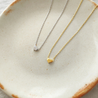 Flavia Fine Gold Heart Pendant Necklace
					