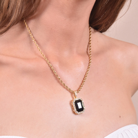 De Vivre Noir Pendant Necklace 
					