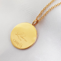 She Is Libra Artisan 24K Gold Zodiac Pendant Necklace
					