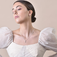 Chinese Love Pendant Necklace (Silver)
					