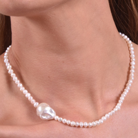 Milani Off Centre Pearl Necklace 
					