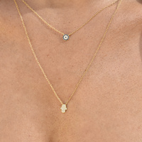 Alara Luck Evil Eye Layering Necklace (Gold)
					