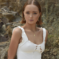 Artemisa Artisan Sculptural Pendant Necklace (Gold)
					