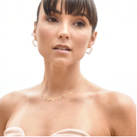 Cami Dainty Diamante Necklace (Gold)
					